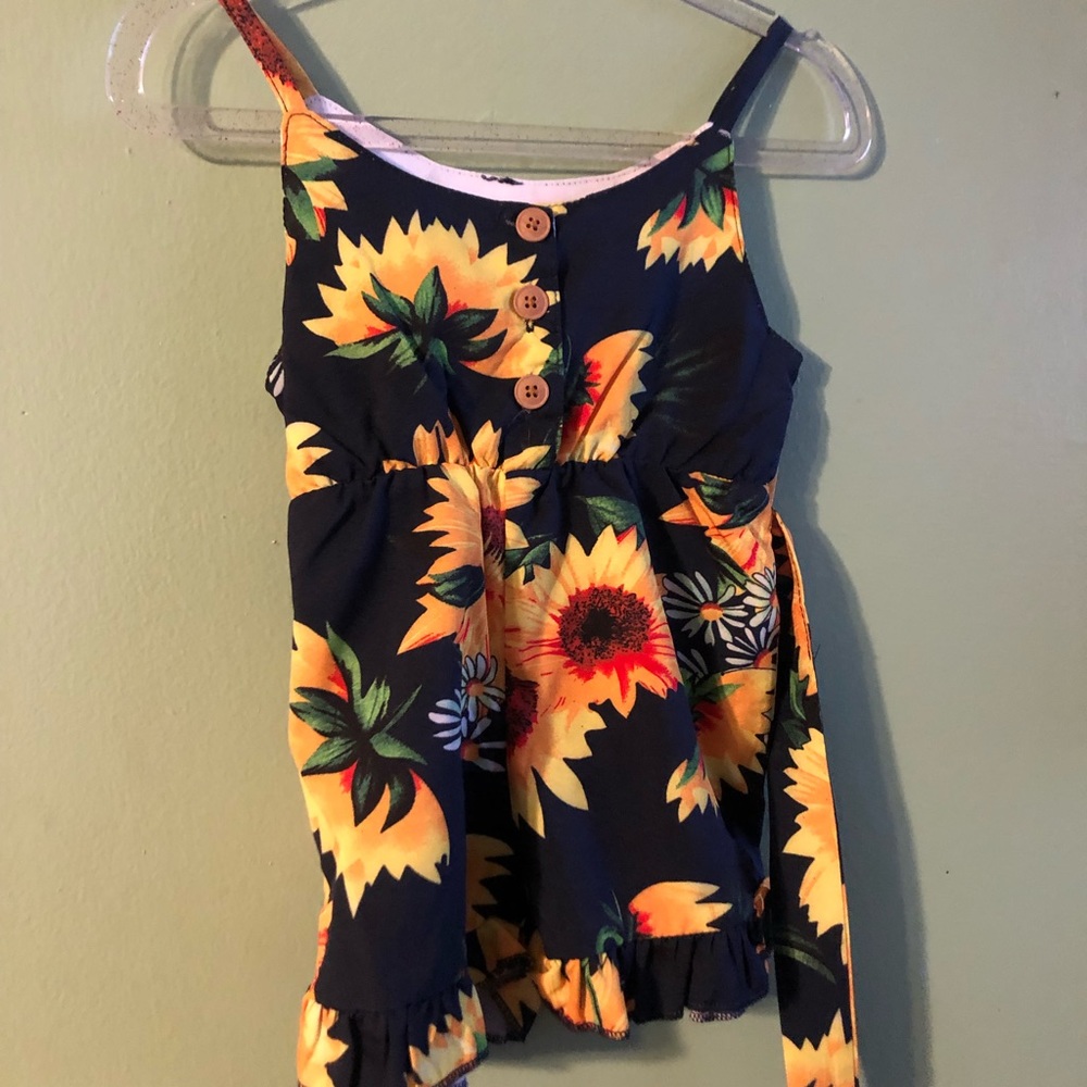 6-9 months sunflower romper